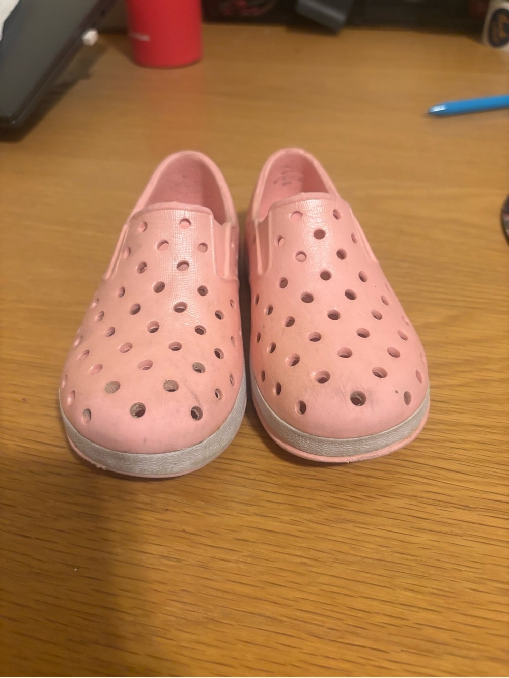 Cat & Jack Pink Perforated Slip-On Sneakers